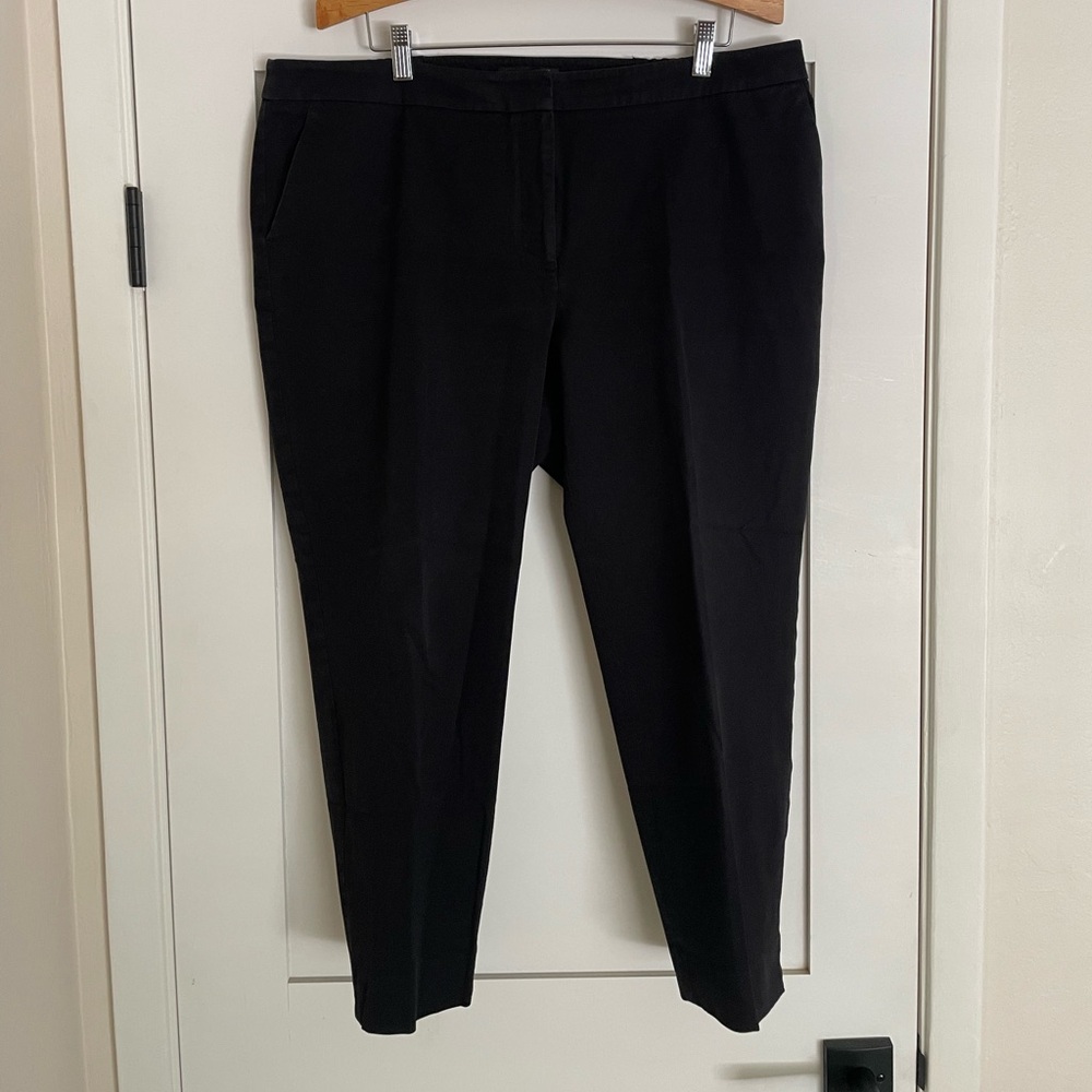 Talbots Black Hampshire Ankle Crop Trousers